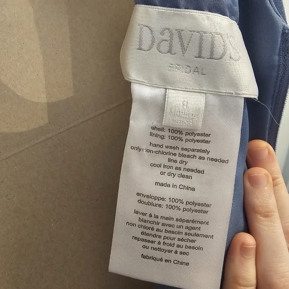 David's Bridal Bridesmaid Dress - Picture 3 of 4